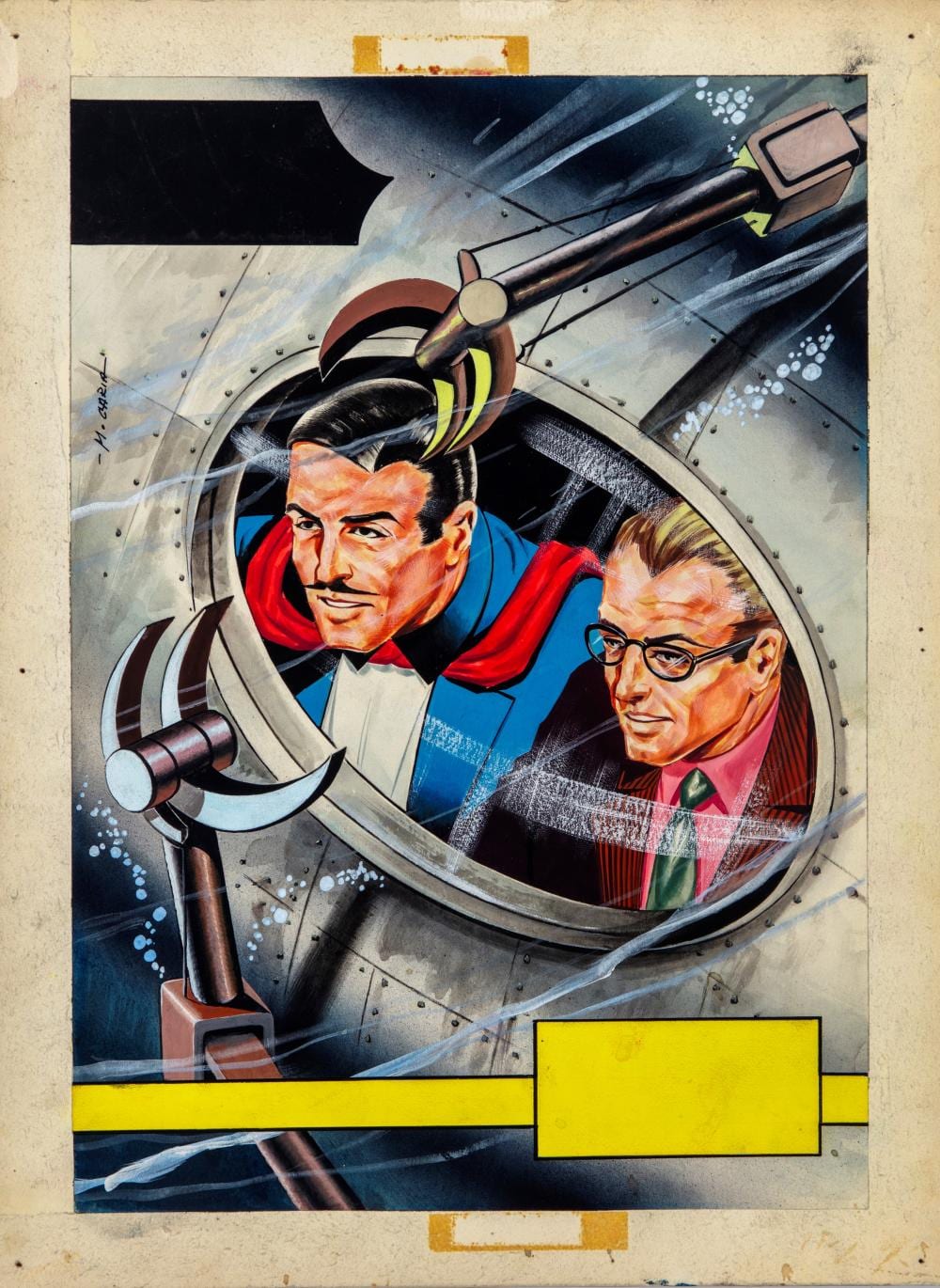 Mario Caria comparable auction result: mario caria mandrake mistero sul fondo marino 1964