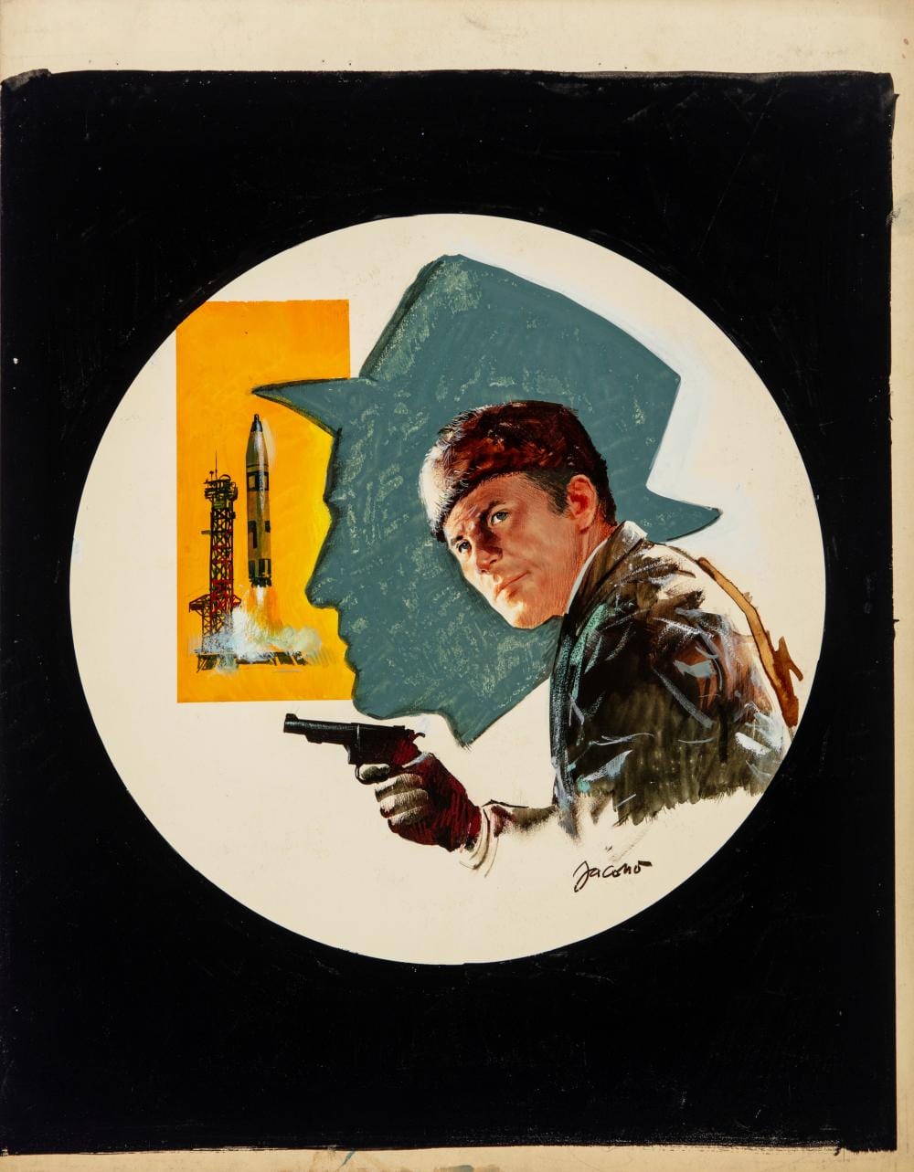 carlo jacono segretissimo cia kgb zero a zero 1976 · Finarte · 2025-12-18 Carlo Jacono comparable auction result: carlo jacono segretissimo cia kgb zero a zero 1976