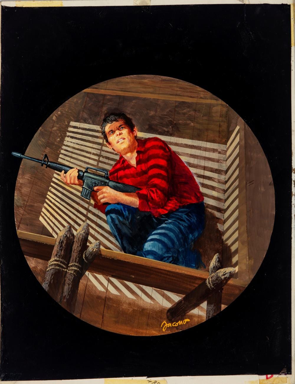carlo jacono segretissimo non annientate matt helm 1986 · Finarte · 2025-12-18 Carlo Jacono comparable auction result: carlo jacono segretissimo non annientate matt helm 1986