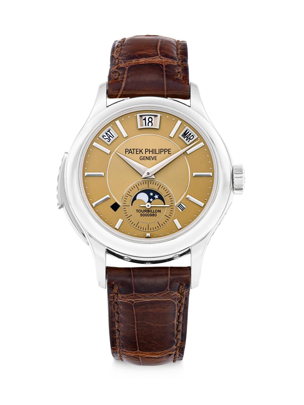 Patek Philippe. A Very Rare Platinum MINUTE REPEATING INSTANTANEOUS.… comparable sale
