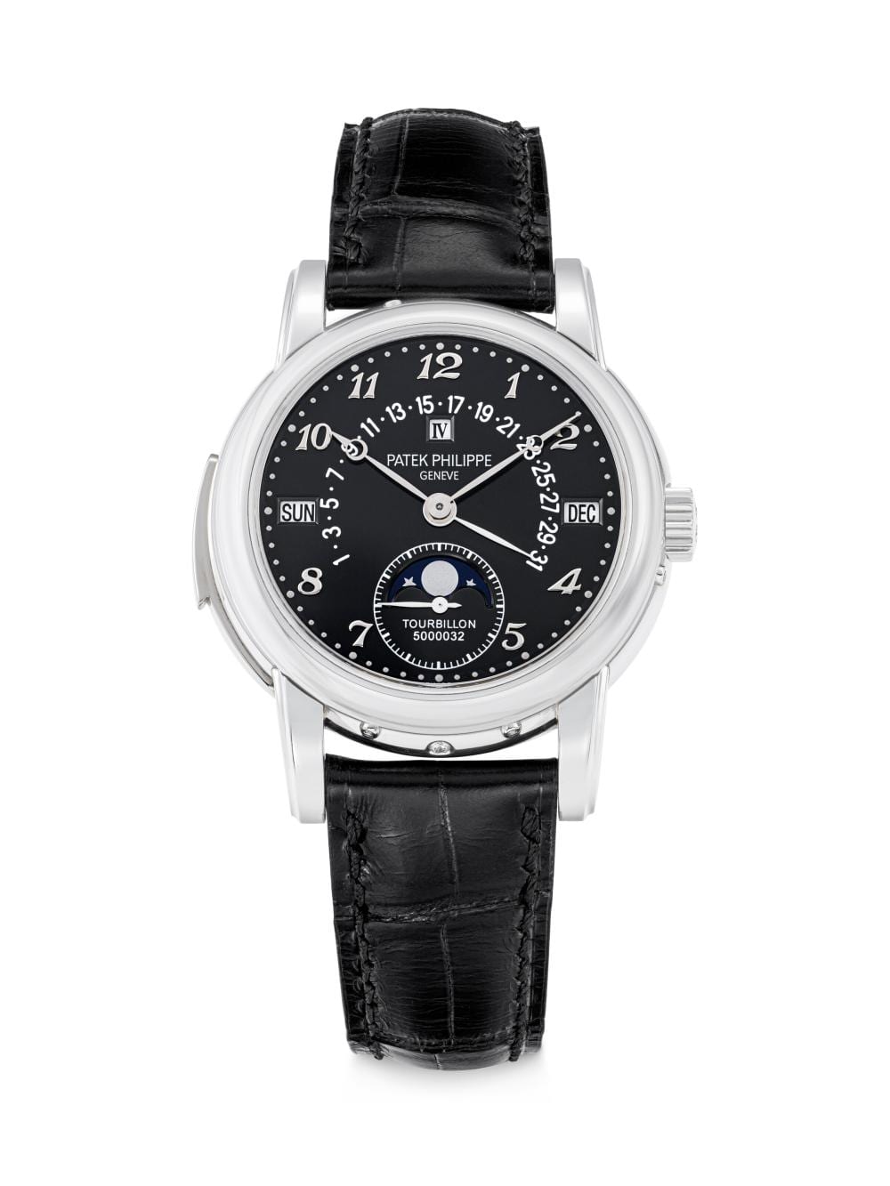 Patek Philippe. An Extremely Rare Platinum MINUTE REPEATING PERPETUAL.… comparable sale