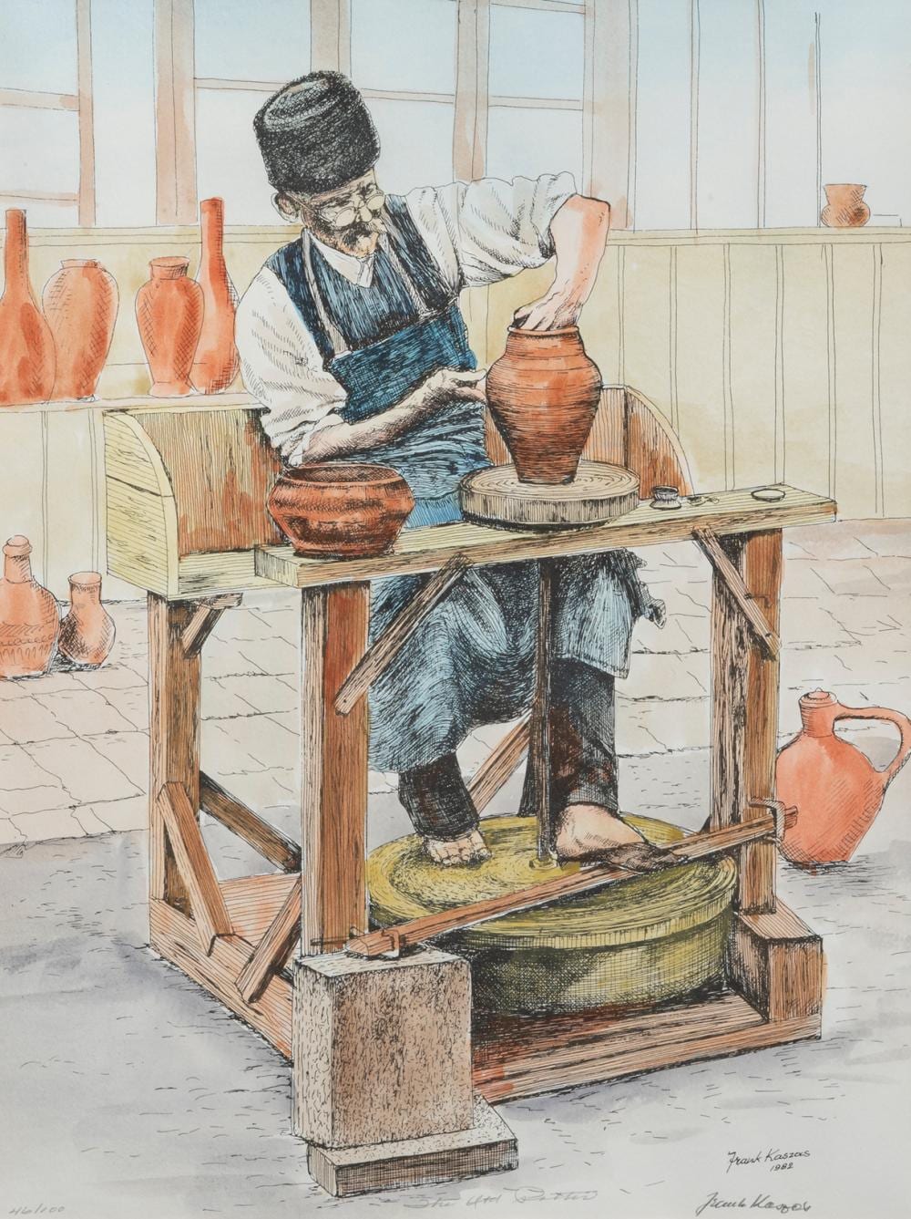 Frank Kaszas comparable auction result: frank kaszas the old potter