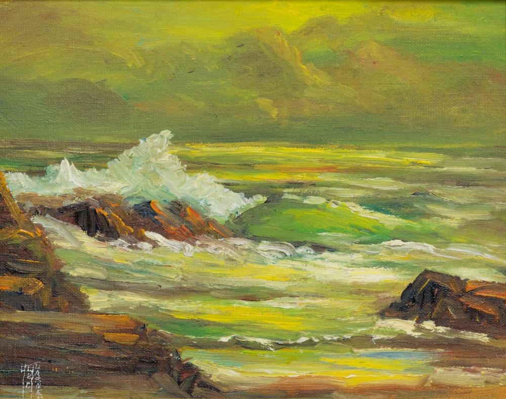 Alec John Garner comparable auction result: alec john garner stormy coast