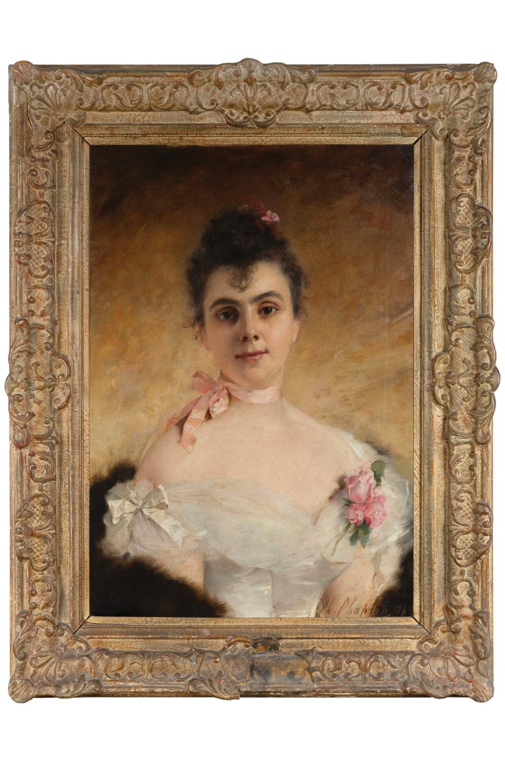 charles chaplin 1825 1891 portrait de femme au noeud rose 1889 · Aguttes · 2025-11-25 Charles Chaplin comparable auction result: charles chaplin 1825 1891 portrait de femme au noeud rose 1889