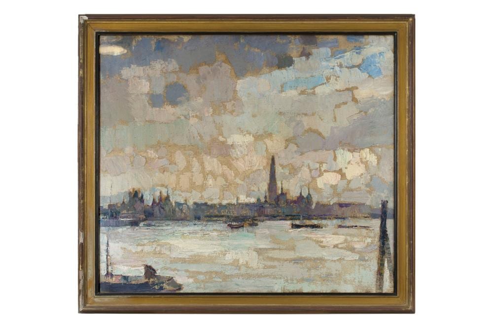 Maurice Wagemans comparable auction result: maurice wagemans 1877 1927 vue d anvers avec la cath drale notre dame