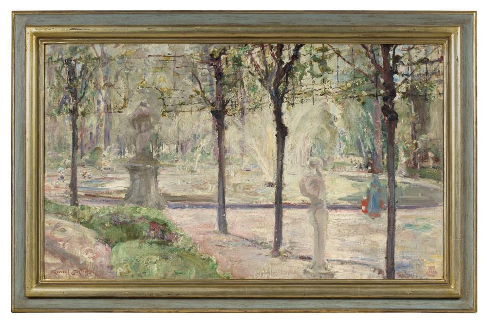 Marcel Jefferys comparable auction result: marcel jefferys 1872 1924 au parc printemps ou le parc de bruxelles