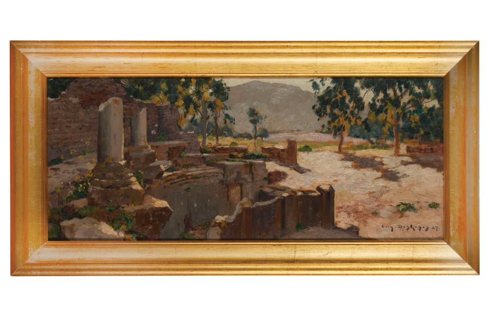 Eugène (1828) Deshayes comparable auction result: eug ne deshayes 1862 1939 ruines romaines tipasa alg rie 1927