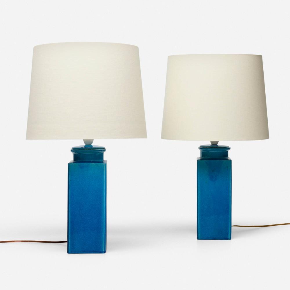 Nils Kahler comparable auction result: nils kahler table lamps pair