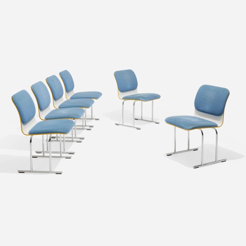 Yrjo Kukkapuro comparable auction result: yrjo kukkapuro dining chairs set of six