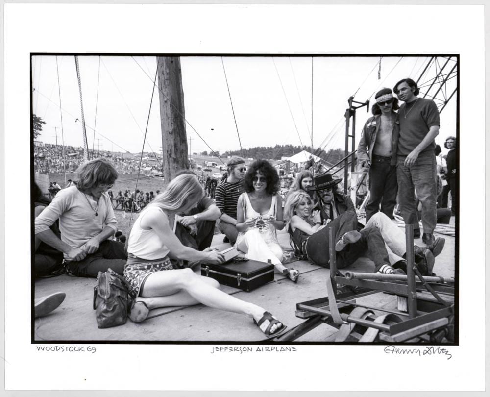 Henry Diltz comparable auction result: henry diltz signed photo of jefferson airplane