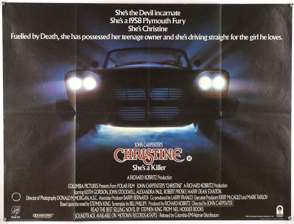 Christine Batcheler  Nisbet comparable auction result: christine 1983 british quad film poster for thi