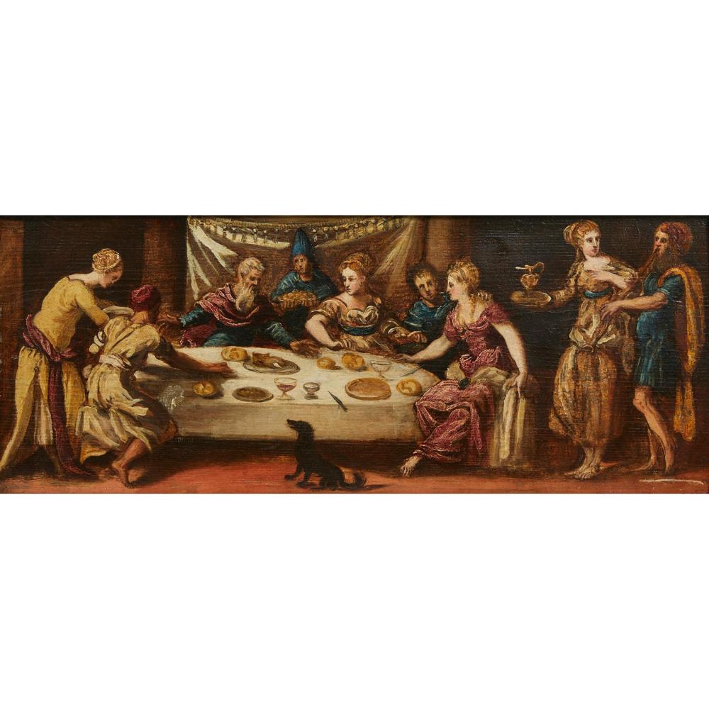 jacopo tintoretto venice 1519 1594 the feast of dives and lazarus oil on panel 24 5 x 60cm 37 x 72 5cm framed · Leonard Joel · 2025-12-08 Jacopo Tintoretto comparable auction result: jacopo tintoretto venice 1519 1594 the feast of dives and lazarus oil on panel 24 5 x 60cm 37 x 72 5cm framed