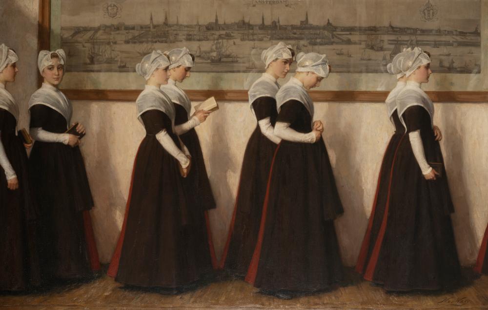 Nicolaas van der Waay comparable auction result: nicolaas van der waay amsterdam 1855 1936 amsterdam orphan girls going t