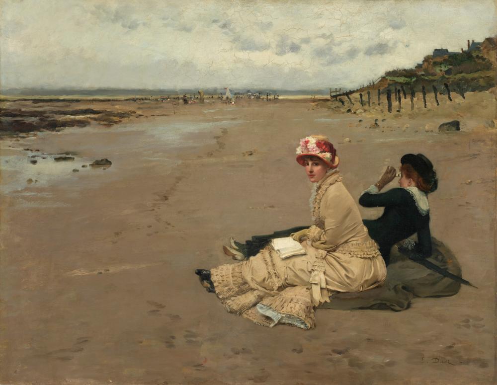 Ernest Duez comparable auction result: ernest ange duez paris 1843 1896 saint germain en laye mar e basse huil