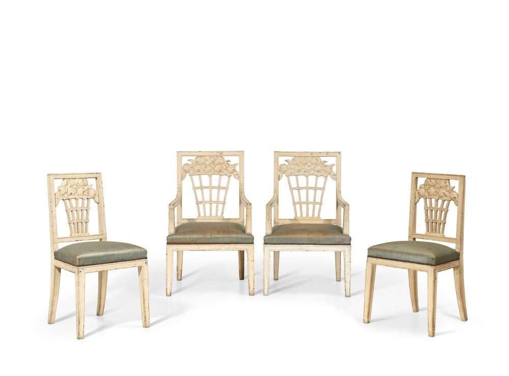André Groult comparable auction result: andr groult 1884 1967 ensemble de deux fauteuils et deux chaises vers