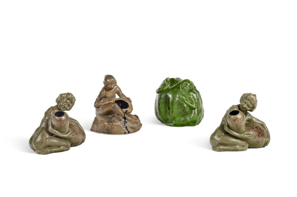 Rupert Carabin comparable auction result: fran ois rupert carabin 1862 1932 ensemble d une paire d encriers femme