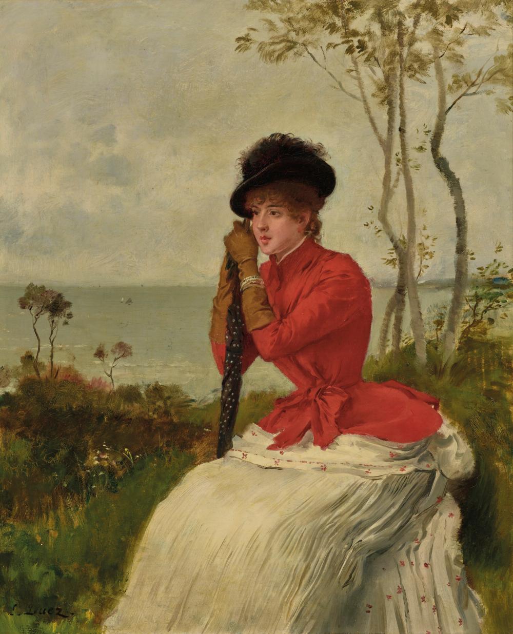 Ernest Duez comparable auction result: ernest ange duez paris 1843 1896 saint germain en laye femme en corsage