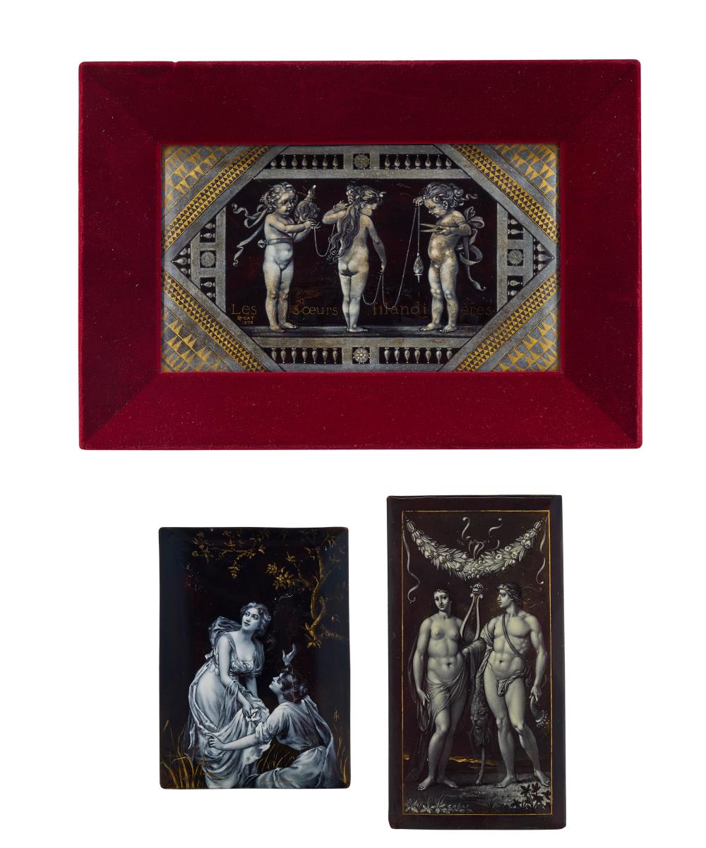 Taxile Doat comparable auction result: taxile doat 1851 1939 et alfred serre 1837 1906 lot de trois plaques