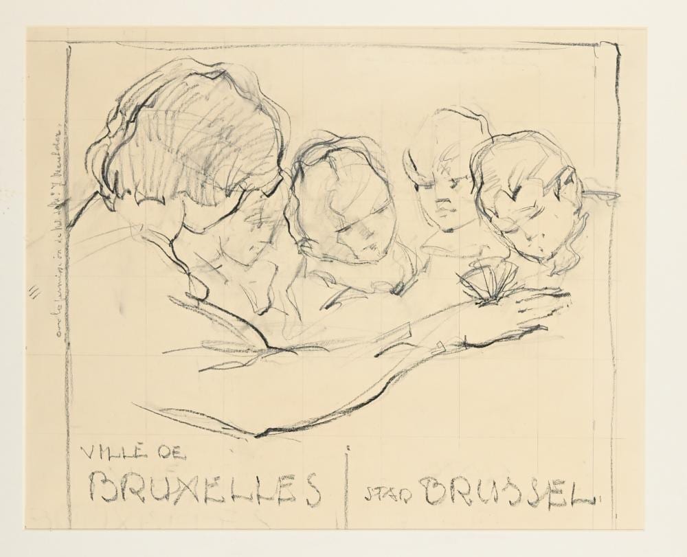 2 designs for a poster for the city of brussels · Arenberg Auctions · 2025-12-11 Armand Massonet comparable auction result: 2 designs for a poster for the city of brussels