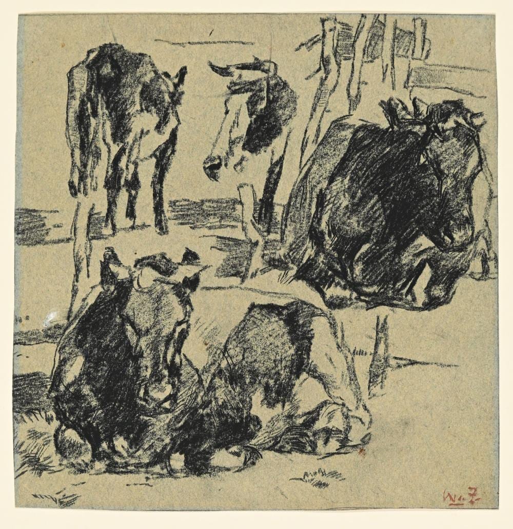 studies of cows · Arenberg Auctions · 2025-12-11 Willem de Zwart comparable auction result: studies of cows