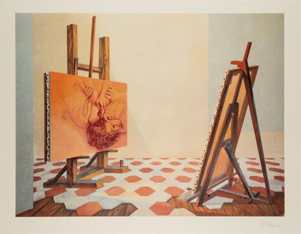 Fabrizio Clerici comparable auction result: fabrizio clerici milano 1913 roma 1993 vis vis