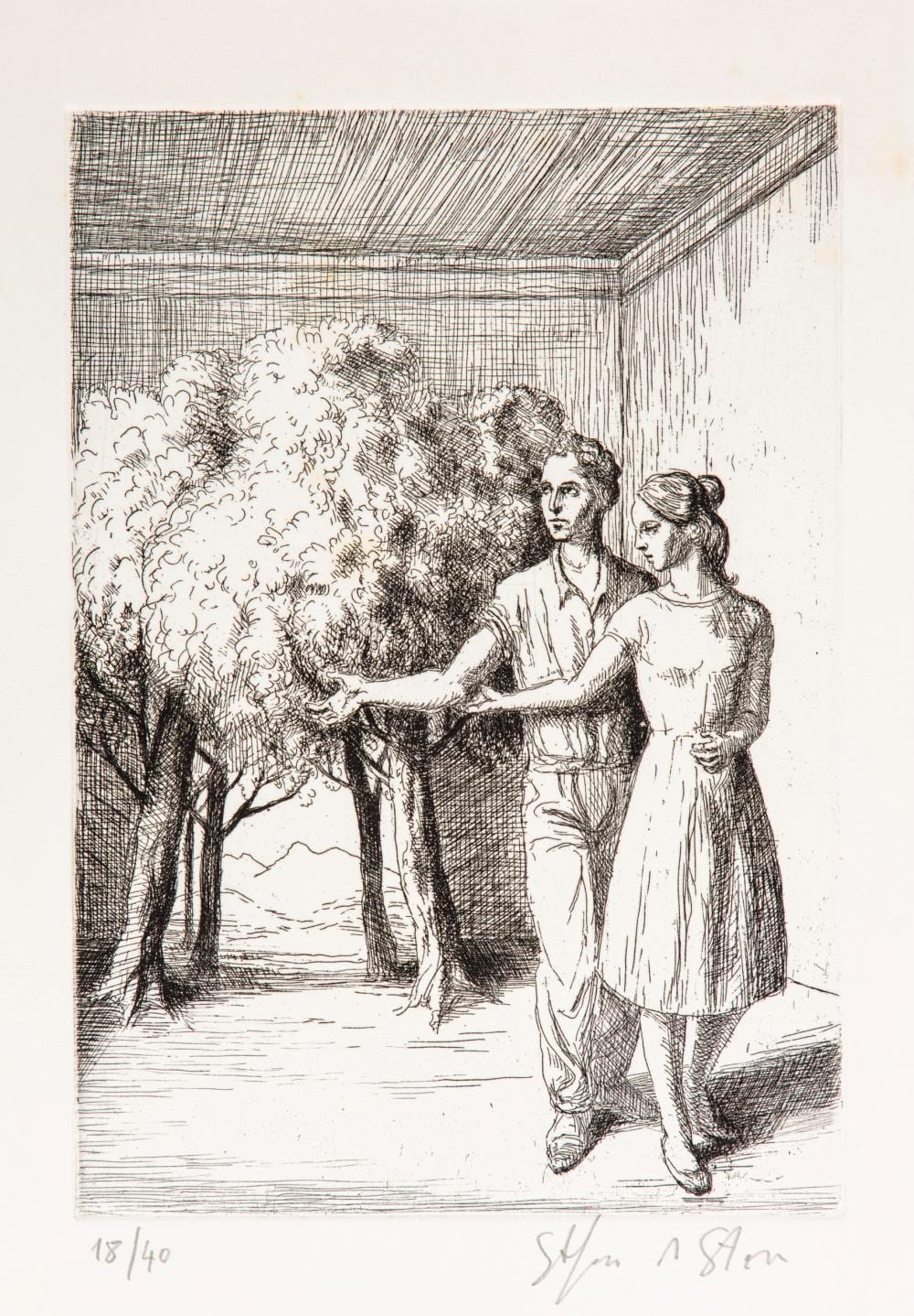 Stefano DiStasio comparable auction result: stefano di stasio napoli 1948 untitled