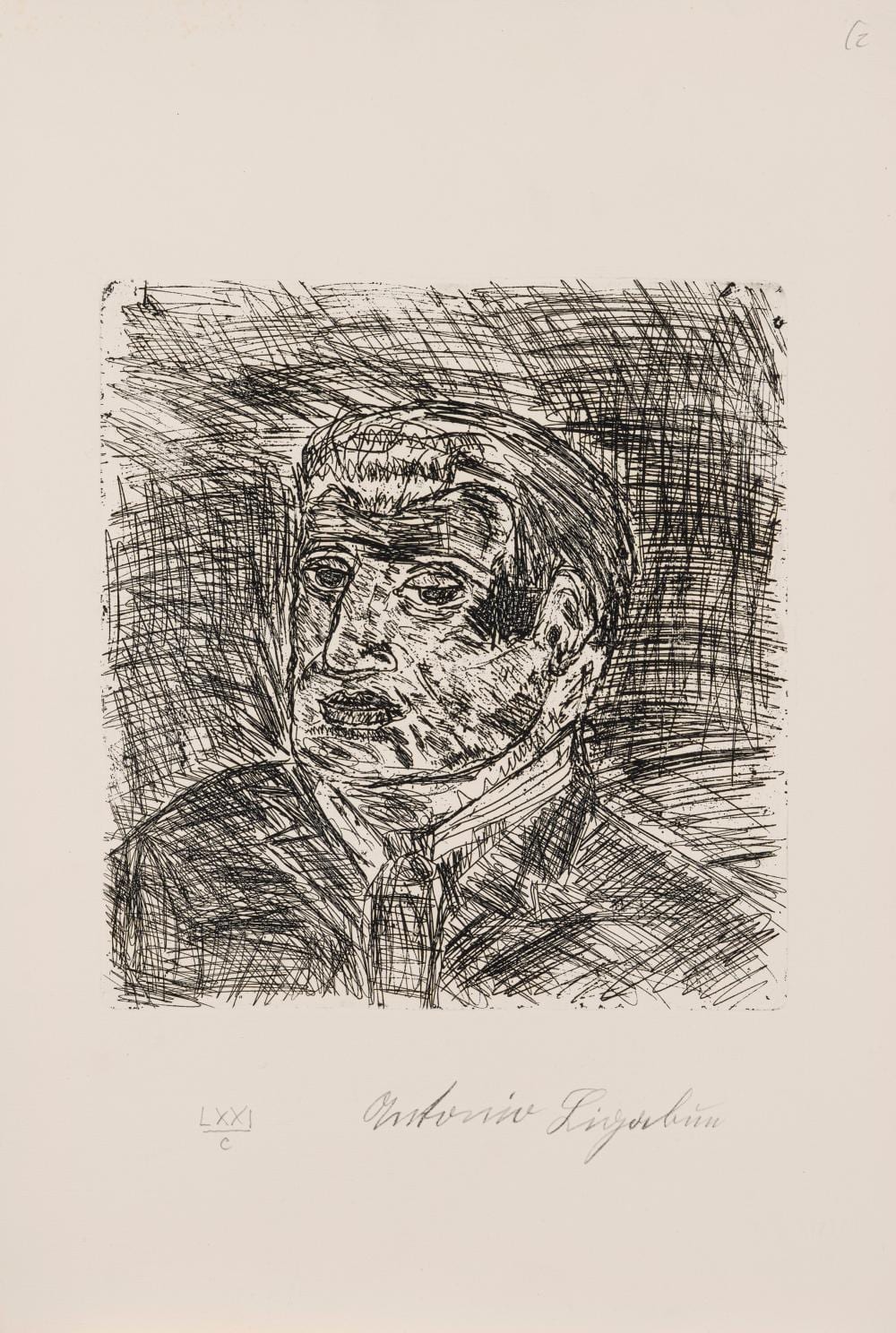 Antonio Ligabue comparable auction result: antonio ligabue zurigo 1899 gualtieri 1965 self portrait 1978