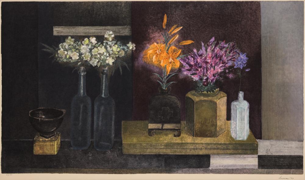Morris Graves comparable auction result: morris graves evening light 1993 lithographs in colors