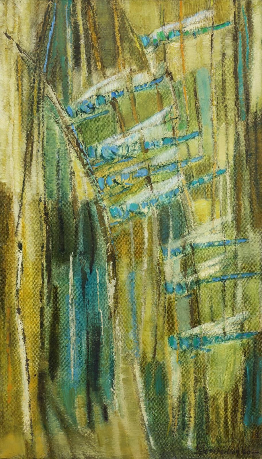 Kathleen Adkison comparable auction result: kathleen gemberling adkison dragonflies 1960 oil on canvas