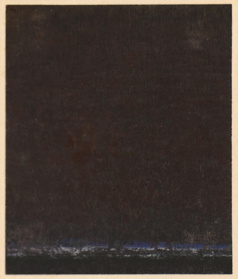 Wesley Wehr comparable auction result: wesley wehr skagit night 1971 mixed media on paper