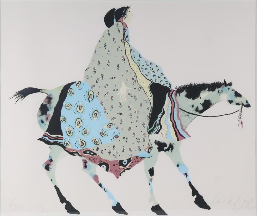 Carol Grigg comparable auction result: carol grigg fiesta lithograph