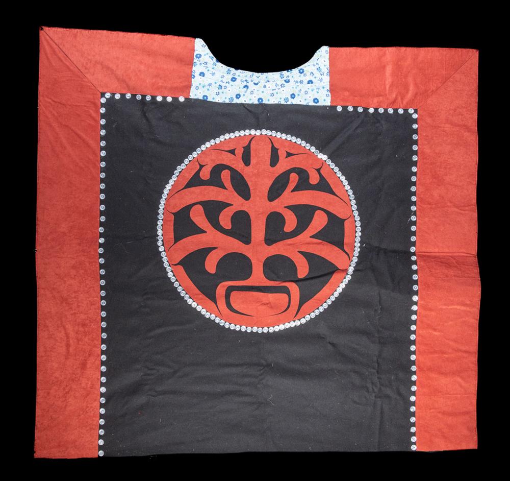 Simon Dick comparable auction result: 20th c first nations button blanket by simon dick