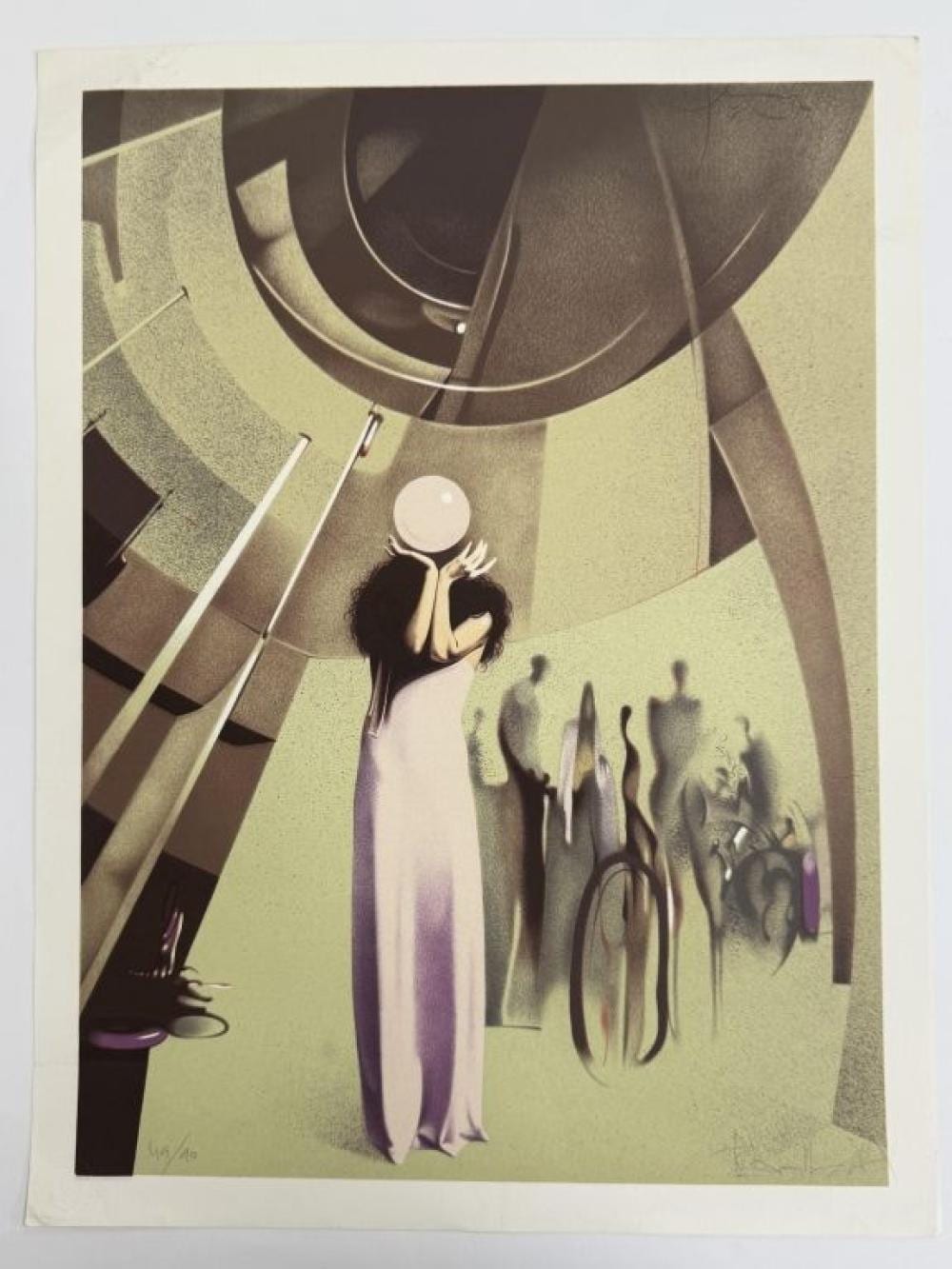 Ariel Ben David comparable auction result: ariel ben david b 1942 signed lithograph