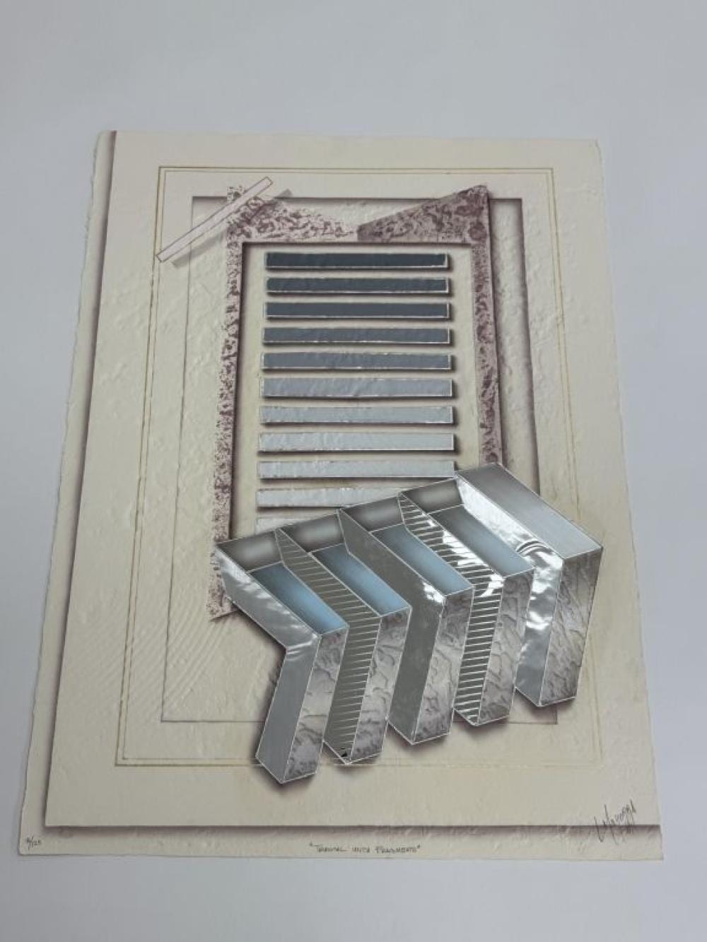 Luis Mazorra comparable auction result: luis mazorra b 20th century etching collage
