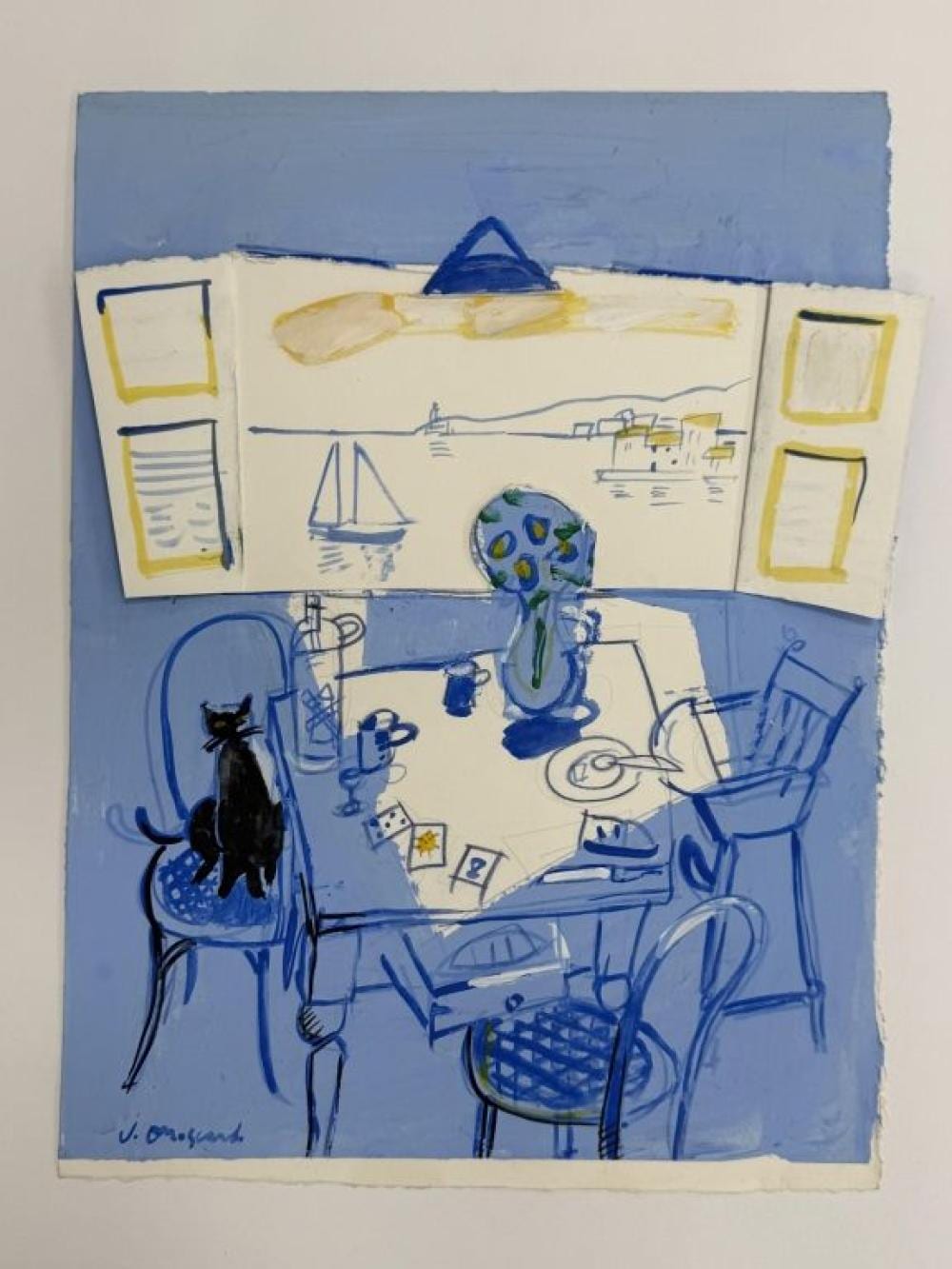 Josep Moscardo comparable auction result: josep moscardo b 1953 mixed media paper