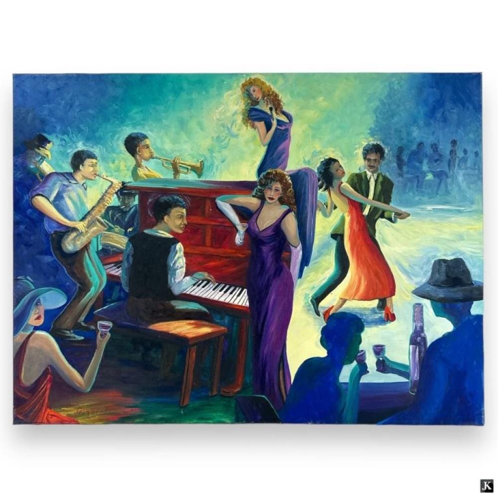 Danielle Jacqui comparable auction result: danielle jacqui b 1943 oil canvas
