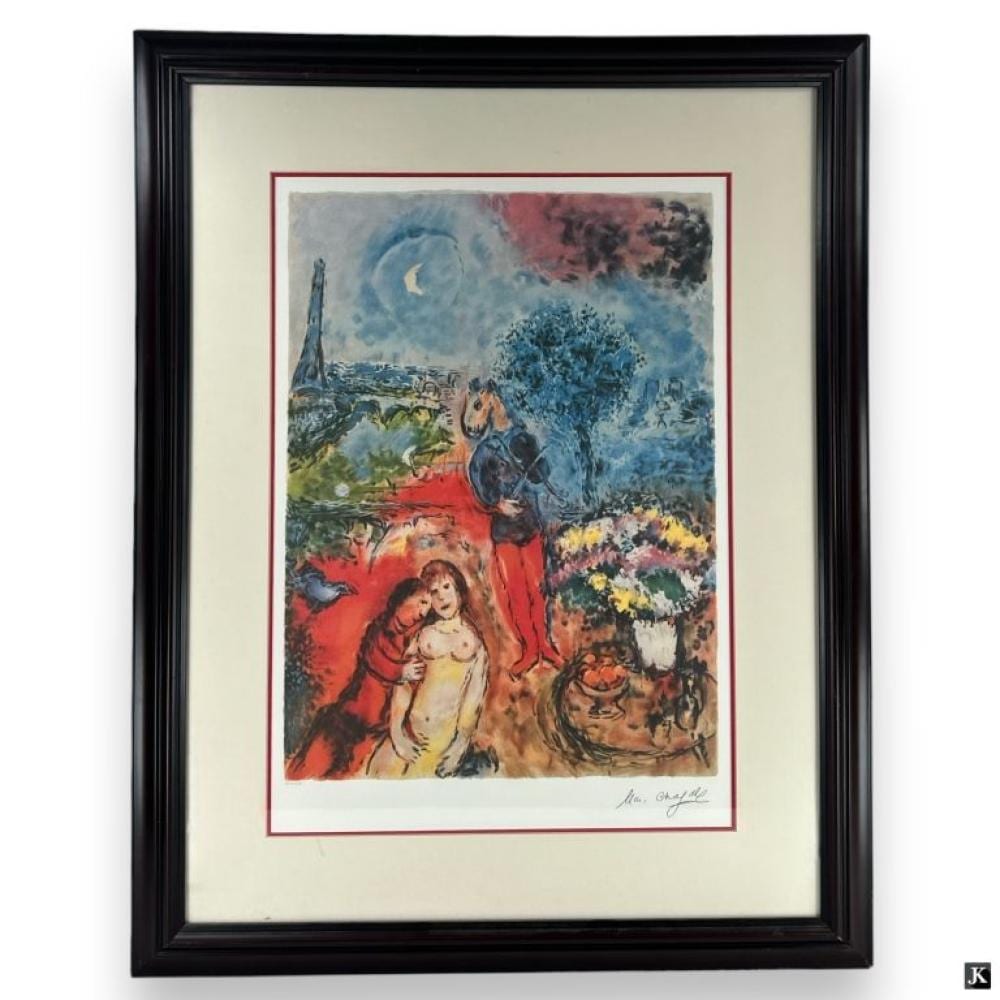 Marc Chagall (1887-1985) LE Lithograph sold by Joshua Kodner, lot 230 — auction record photograph