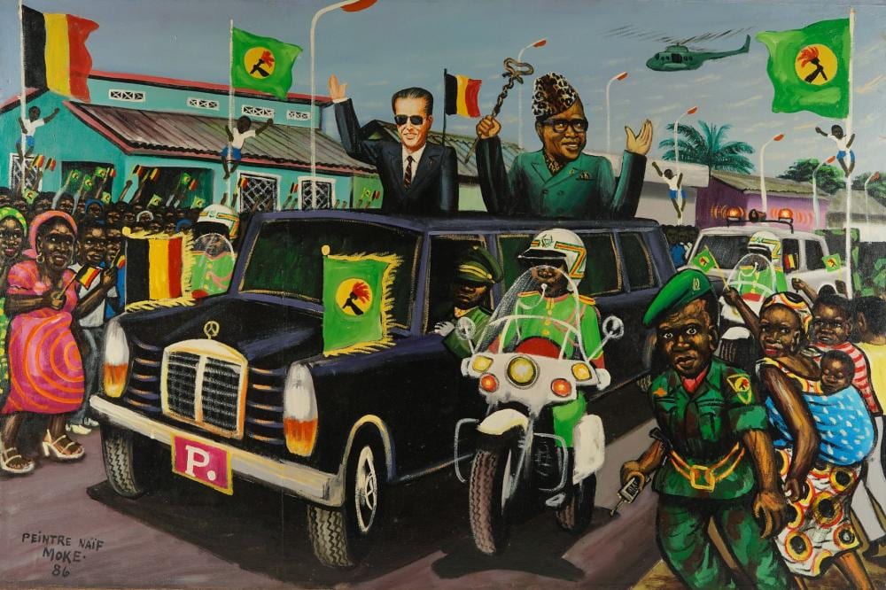 Monsengwo Kejwamfi comparable auction result: moke monsengwo kejwamfi ibe bandundu province 1950 2001 kinshasa rdc