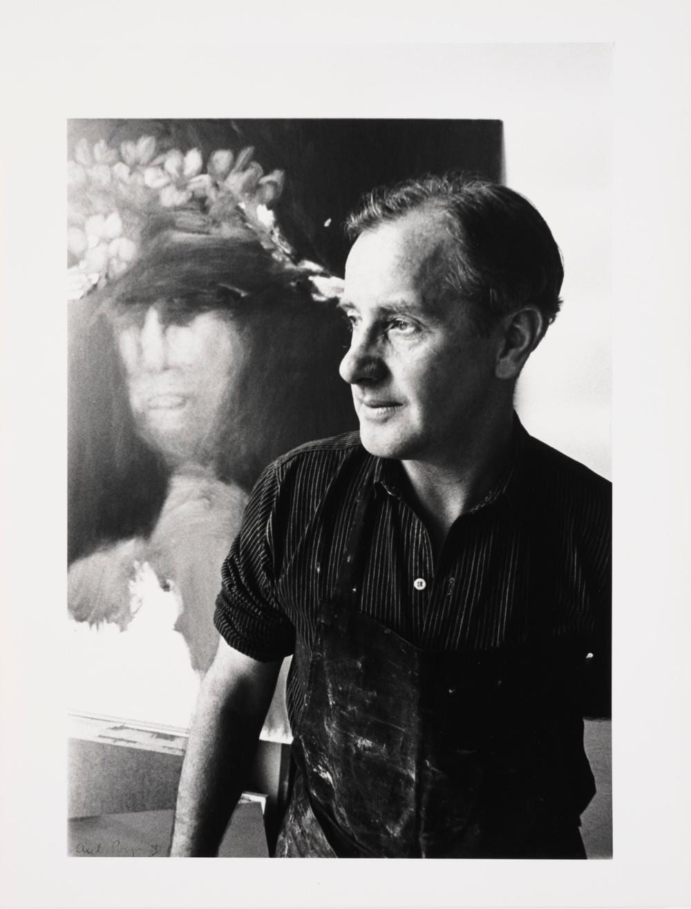 AXEL POIGNANT (1906-1986) Sidney Nolan, London 1964 silver gelatin print printed 1983 39.5 x 30.5cm (sheet) sold by Leonard Joel, lot 51 — auction record photograph