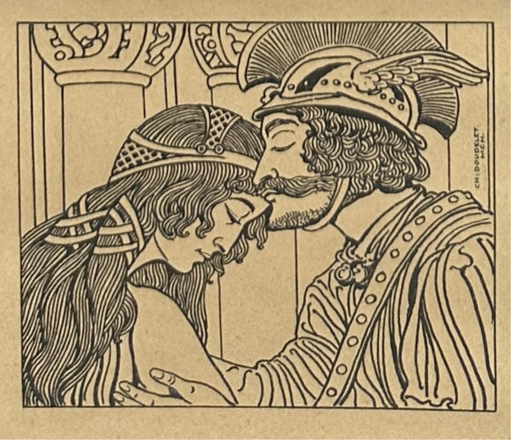 charles doudelet 1861 1938 le baiser du guerrier encre sur papier dimensions de l uvre 13 x 13 cm · MJV Soudant · 2025-11-23 Charles Doudelet comparable auction result: charles doudelet 1861 1938 le baiser du guerrier encre sur papier dimensions de l uvre 13 x 13 cm