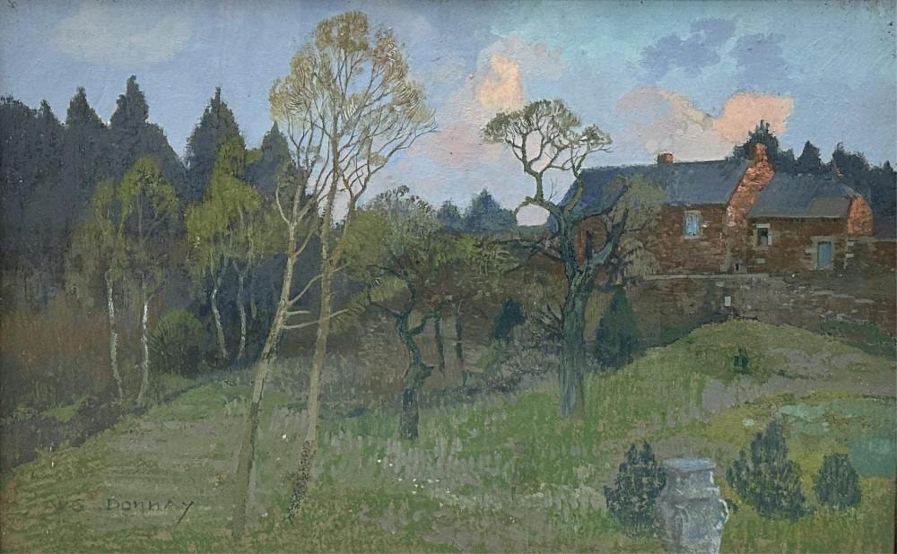 auguste donnay 1862 1921 paysage de campagne huile sur panneau sous verre dimensions 44 x 70 cm · MJV Soudant · 2025-11-23 Auguste Donnay comparable auction result: auguste donnay 1862 1921 paysage de campagne huile sur panneau sous verre dimensions 44 x 70 cm