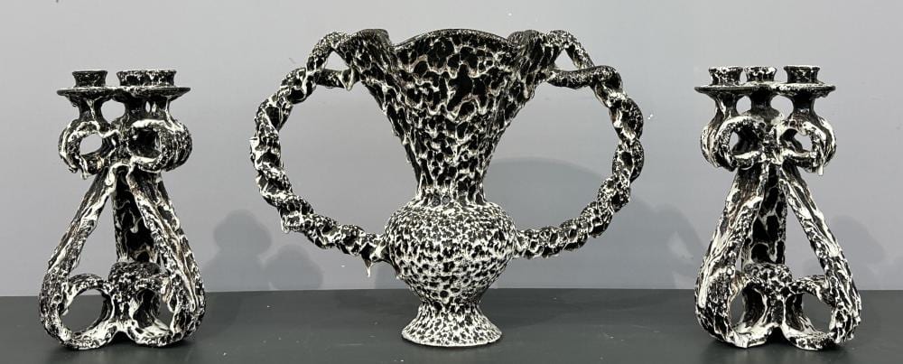 marius giuge 1909 1980 ensemble de chemin e compos d un grand vase en c ramique de vallauris et de deux cand labres ht 40 cm et 35 cm · MJV Soudant · 2025-11-23 Marius Giuge comparable auction result: marius giuge 1909 1980 ensemble de chemin e compos d un grand vase en c ramique de vallauris et de deux cand labres ht 40 cm et 35 cm