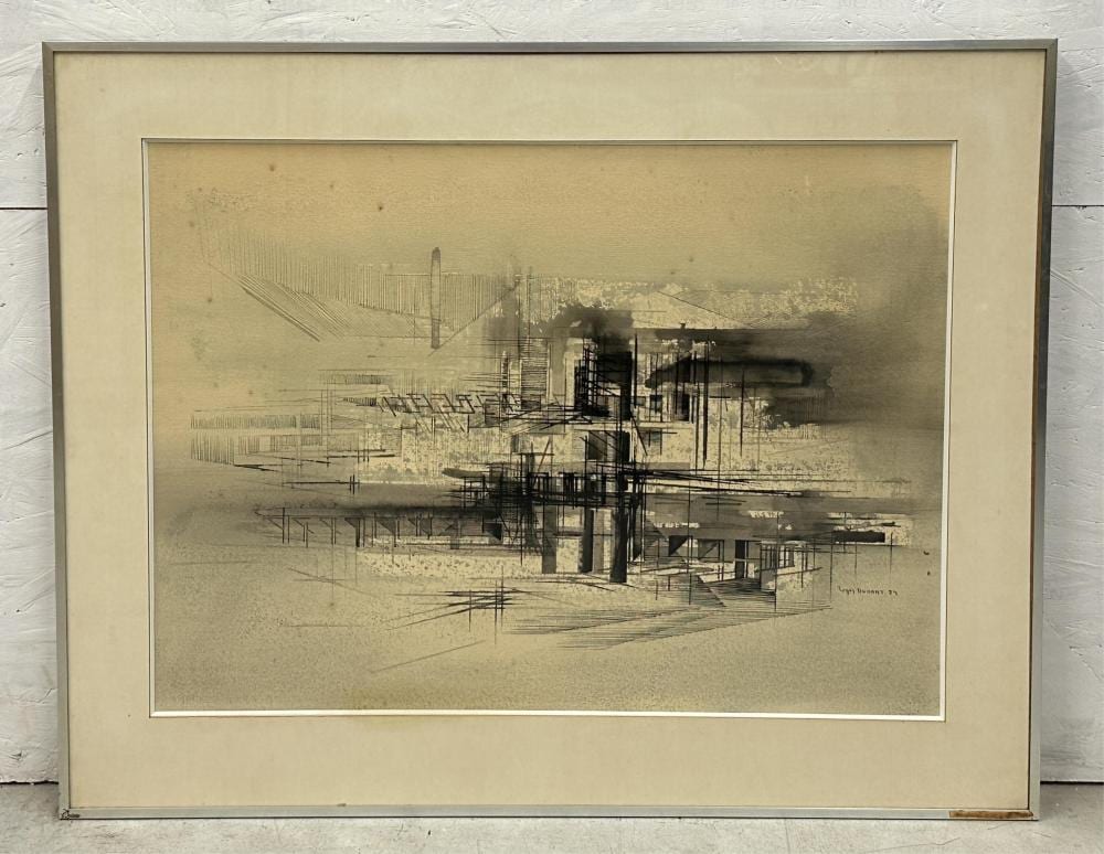 Roger Dudant comparable auction result: roger dudant 1929 2008 abstraction 1974 technique mixte sur papier dimensions 57 x 77 cm
