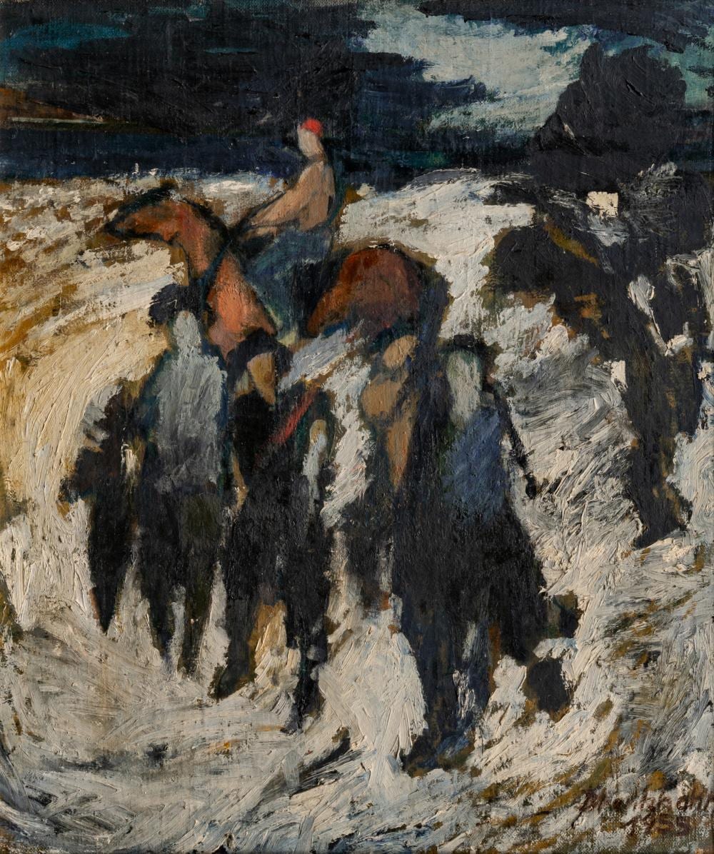 reinhard drenkhahn hamburg 1926 hamburg 1959 rider on the beach · Auktionshaus Stahl · 2025-11-29 Reinhard Drenkhahn comparable auction result: reinhard drenkhahn hamburg 1926 hamburg 1959 rider on the beach