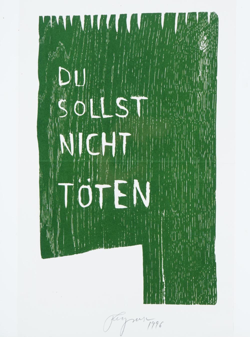 Felix Droese comparable auction result: felix droese 1950 thou shalt not kill 1996