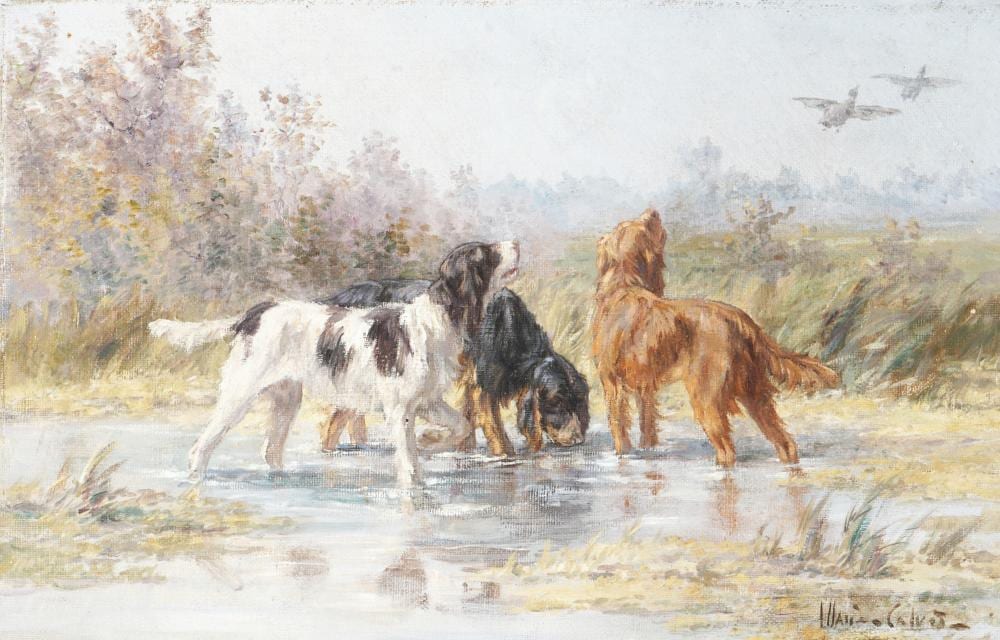 Marie Calves comparable auction result: marie didi re calves 1883 1957 jagdhunde