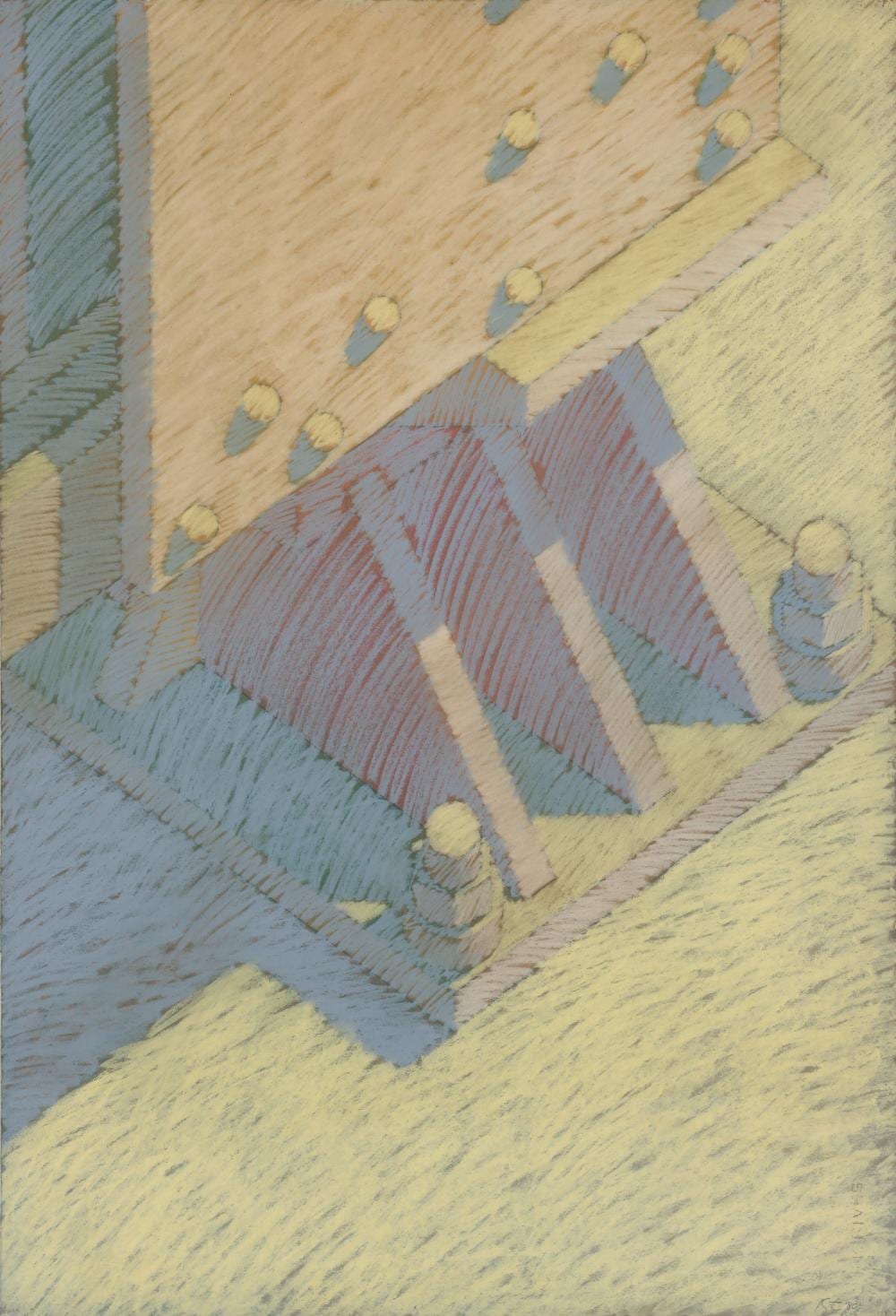 Hugh Kepets comparable auction result: hugh kepets 1980 cray pas drawing abstracted bridge detail