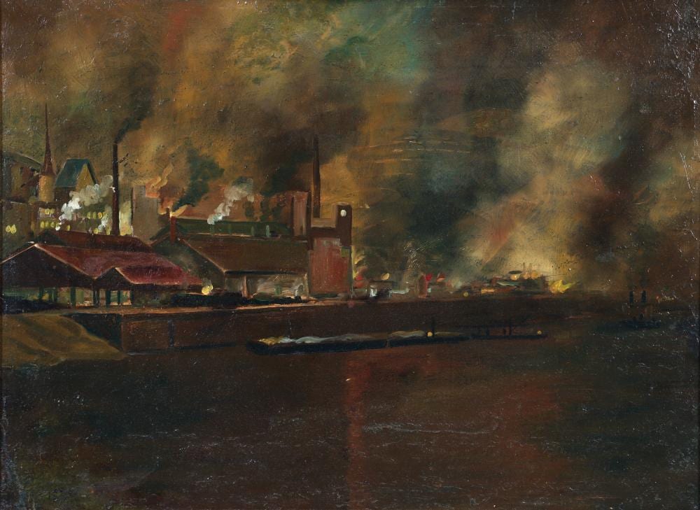 Martin Leisser comparable auction result: martin leisser oil nocturnal mills on the ohio