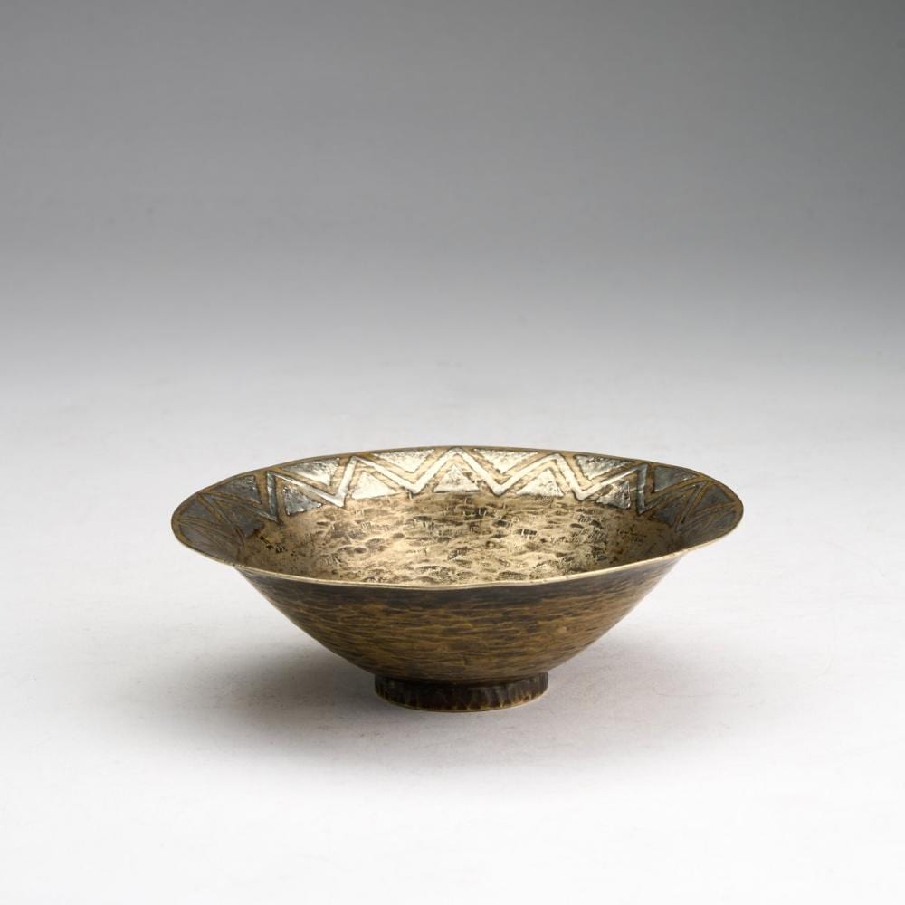 Claudius Linossier comparable auction result: claudius linossier lyon dinanderie bowl c 1925
