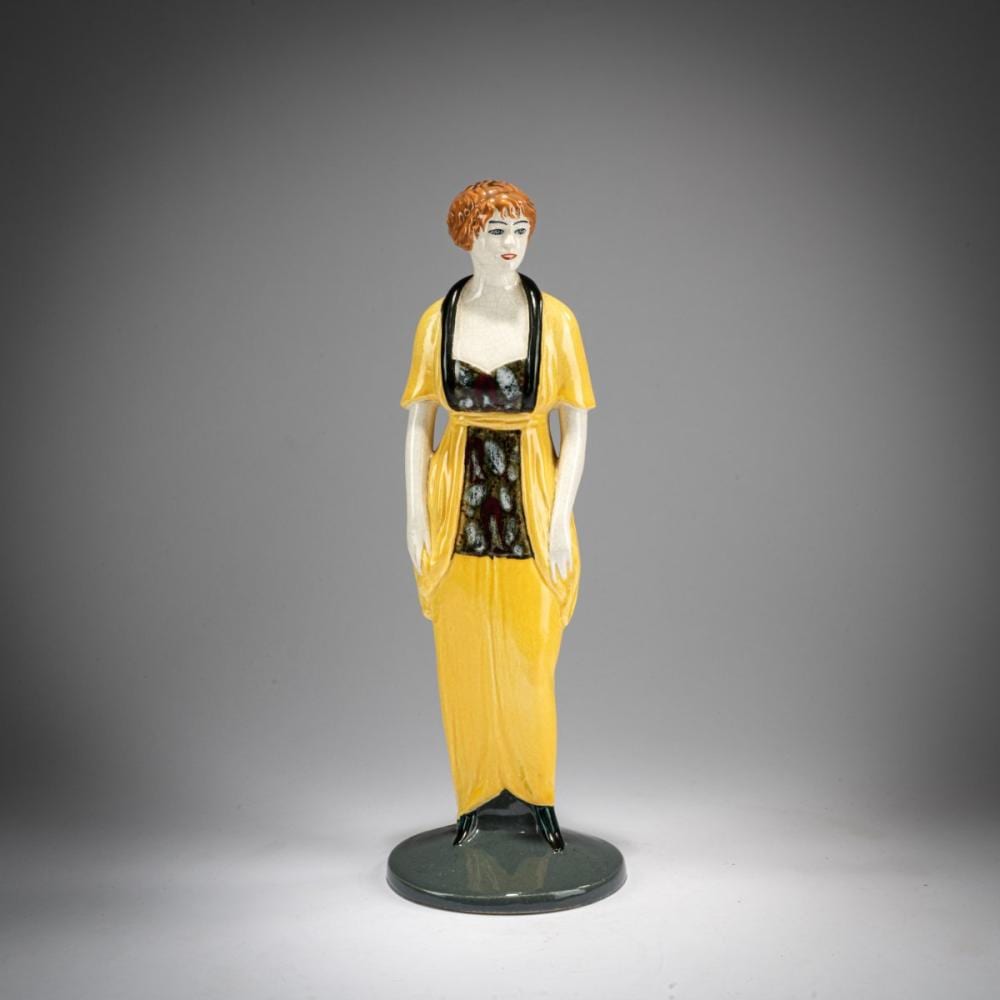 Eduard Klablena comparable auction result: eduard klablena lady in morning dress 1913 14